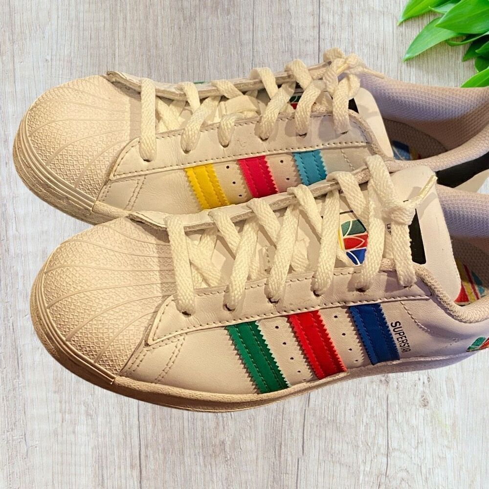 Adidas Shell Toe Super Star C kids size 4.5 - Picture 6 of 11